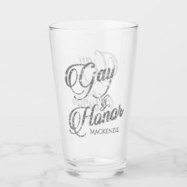 Copo De Pint Gay de Honra | Manutenção Personalizada do Partido
