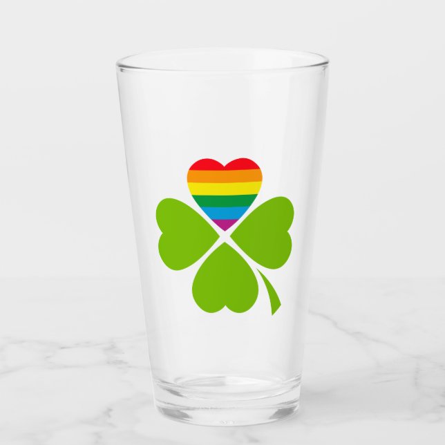 Copo De Pint Gay Lucky Clover (Frente)