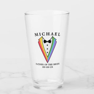 Copo De Pint Gay Tuxedo LGBTQ+ Pai da Noiva