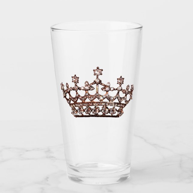Copo De Pint "Gem Tiara Dourada" (Frente)