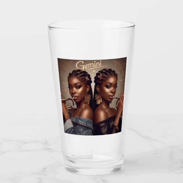 Copo De Pint Gemini Zodiac Musical Trumpet (Frente)