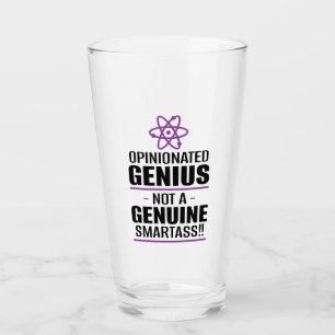 Copo De Pint "Gênio Parecido... Não Um Smartass Genuíno"