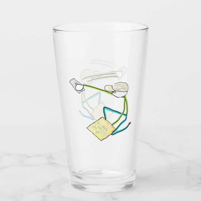 Copo De Pint Gesso Stickman (Frente)