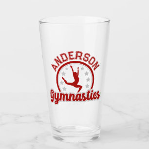 Copo De Pint Ginástica ADICIONAR NOME Ginasta Salto Solo Atleta