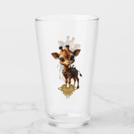 Copo De Pint Girafa bebê em desenho animado