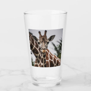 Copo De Pint Girafa cabeça Girafa impressão Afro