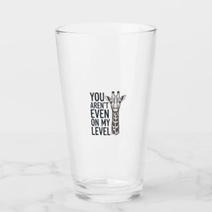 Copo De Pint Girafa Engraçada Você Nem Está no Meu Nível Camise