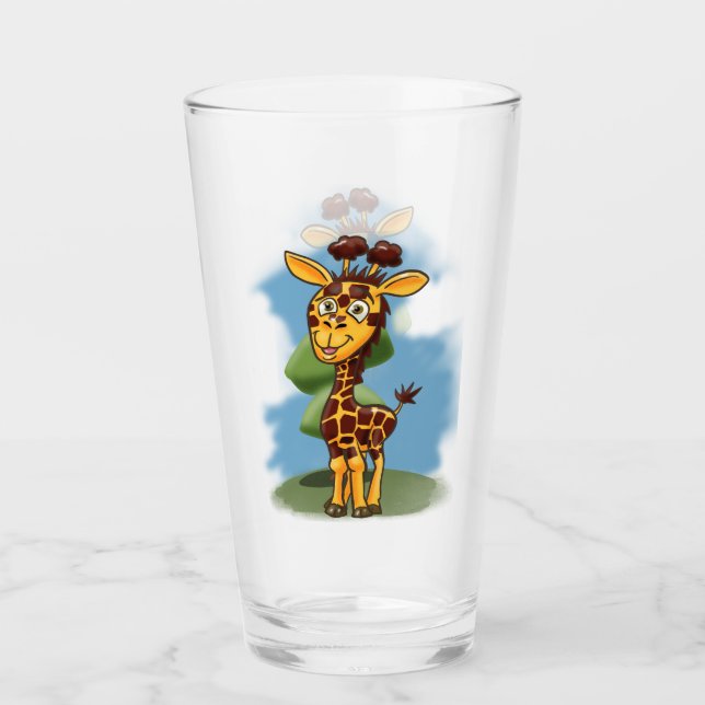 Copo De Pint Girafa sorridente (Frente)