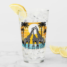 Copo De Pint Girafas na praia