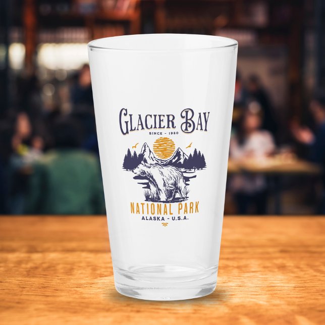 Copo De Pint Glacier Bay National Park Retro Forest  (Criador carregado)