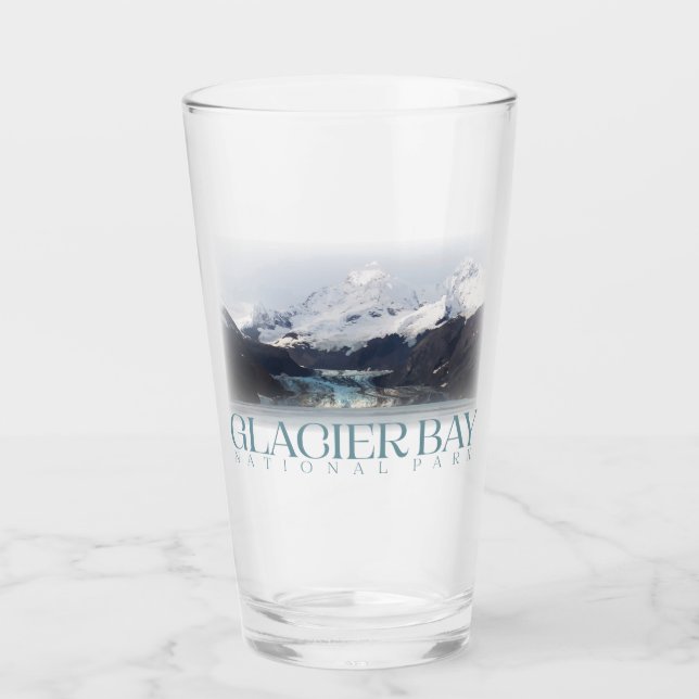 Copo De Pint Glacier Bay Pint Glass, National Park Tumbler (Frente)