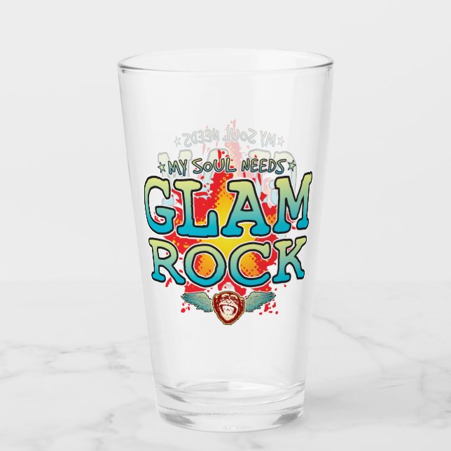 Copo De Pint Glam Rock Soul Glass Tumbler (Frente)