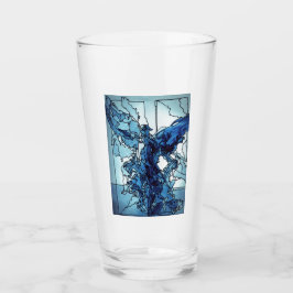 Copo De Pint Glass Cup Blue Angel