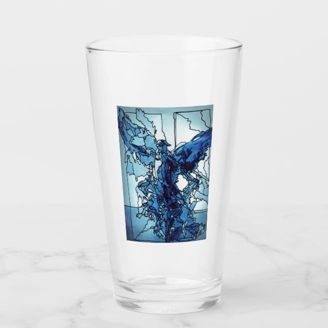 Copo De Pint Glass Cup Blue Angel (Frente)
