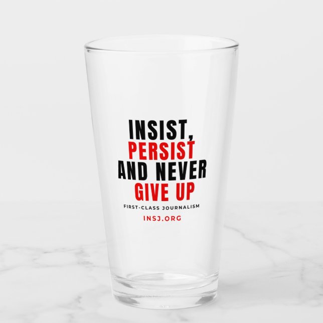 Copo De Pint Glass Cup - Never Stop (Frente)