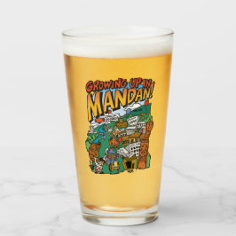 Copo De Pint Glass Tumbler "Crescendo em Mandan"