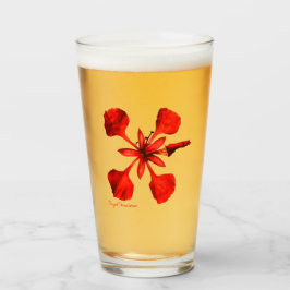 Copo De Pint Glass Tumbler Royal Poinciana 16 onz