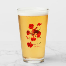 Copo De Pint Glass Tumbler Royal Poinciana 16 onz