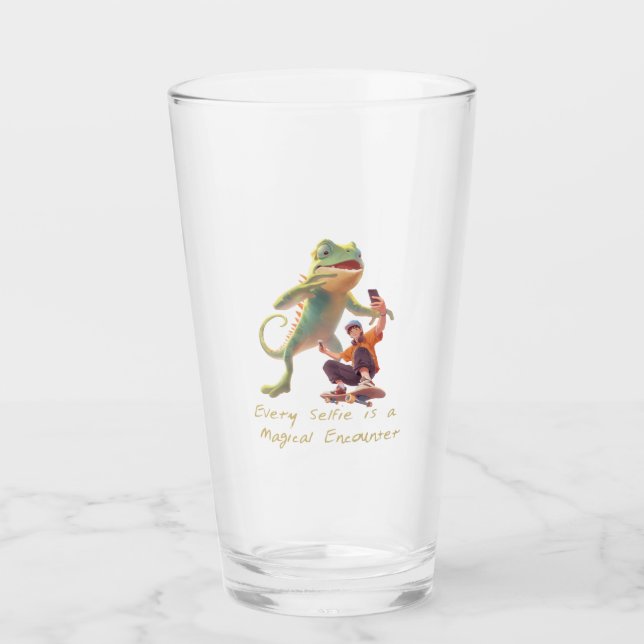 Copo De Pint Glide Urbano - Selfie com um Camaleão Gigante (Frente)