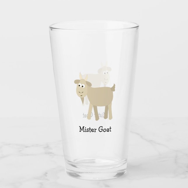 Copo De Pint Goat Engraçado (Frente)