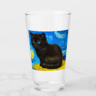 Copo De Pint Gogh Style Starry Night Cat