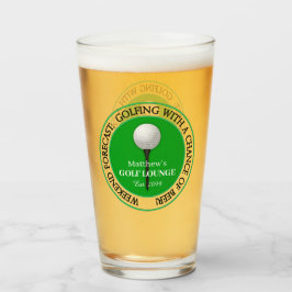 Copo De Pint Golfe Engraçado Golfe Ball Teer Beer