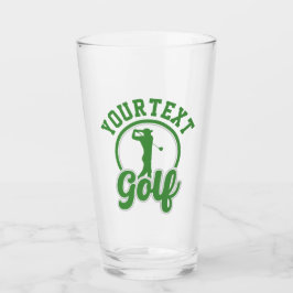Copo De Pint Golfe Personalizado ADICIONAR NOME Retro Pro Golfi