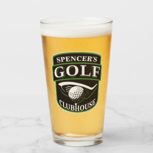 Copo De Pint Golfer Pro Golf Player Clubhouse Personalizado