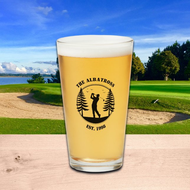 Copo De Pint Golfista Pinheiros Adicionar Nome  (Criador carregado)
