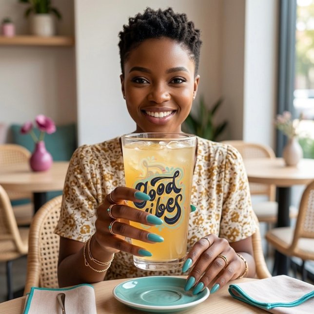 Copo De Pint Good Vibes Glass (Criador carregado)