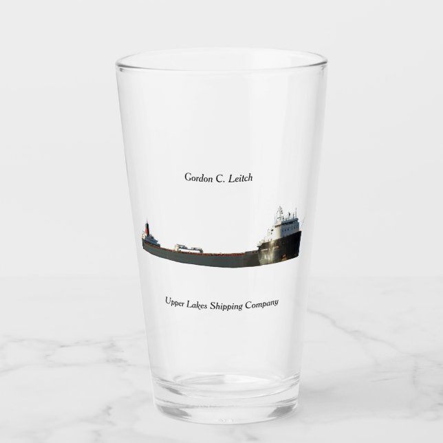 Copo De Pint Gordon C. Leitch glass (Frente)