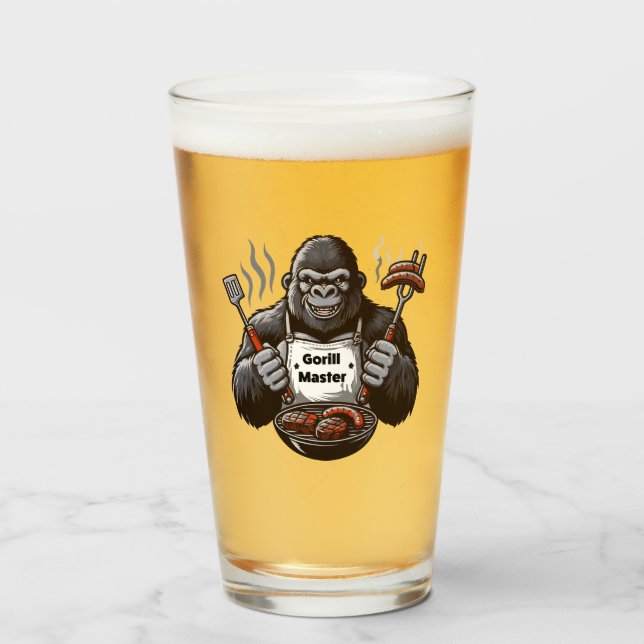 Copo De Pint Gorilla Grill Master (Frente (Preenchido))