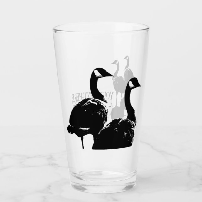 Copo De Pint Gotas de ganso do Canadá personalizadas presentes  (Frente)