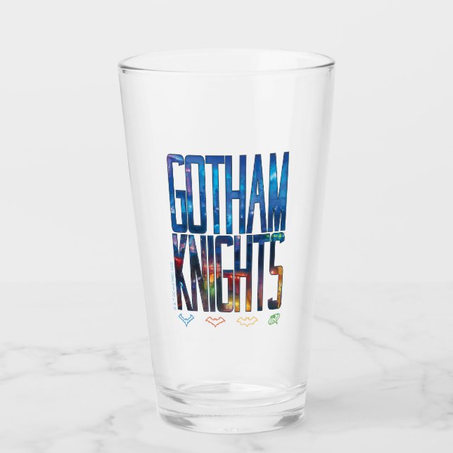 Copo De Pint Gotham Knights City Lettering (Frente)