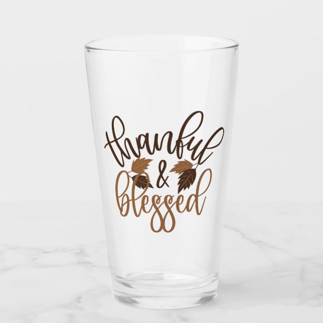 Copo De Pint Graças e abençoado (Frente)