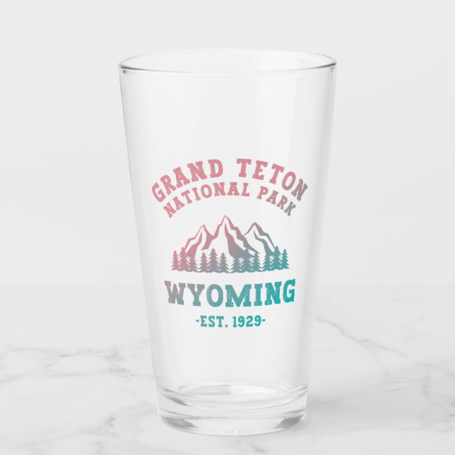 Copo De Pint Gradiente Grand Teton National Park Wyoming EUA (Frente)
