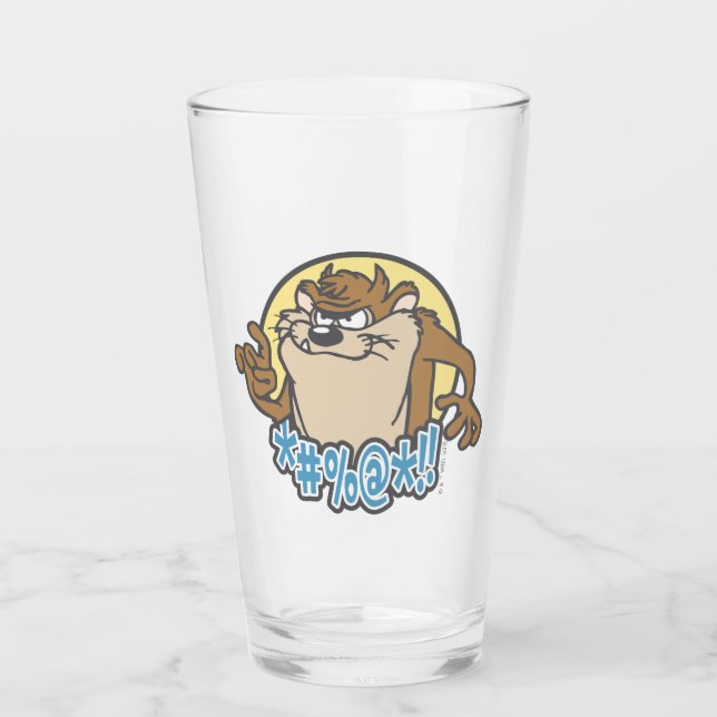 Copo De Pint Gráfico de Círculo Expletivo TAZ™ (Frente)