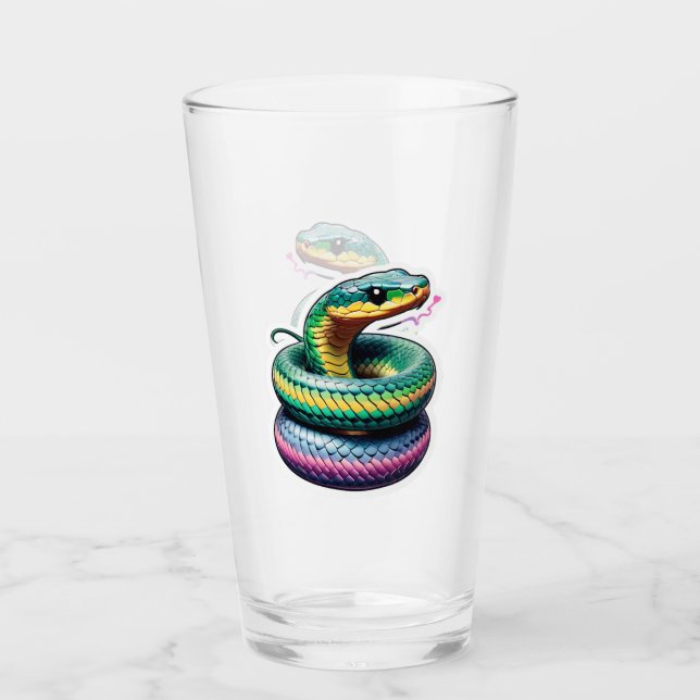Copo De Pint Gráfico de Cobra (Frente)