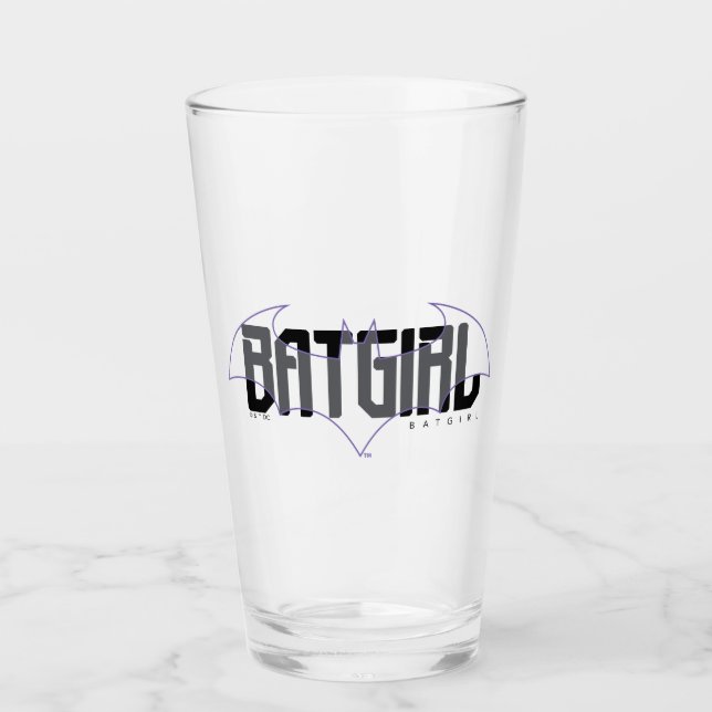 Copo De Pint Gráfico de nomes Hi-Tech da Batgirl (Frente)
