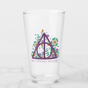 Copo De Pint Gráfico Floral Deathly Hallow