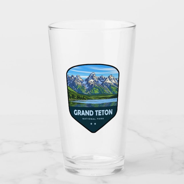 Copo De Pint Grand Teton National Park Shield (Frente)