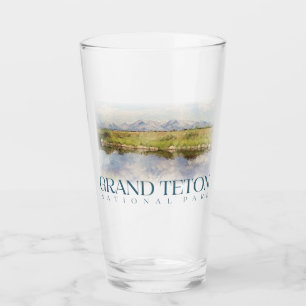 Copo De Pint Grand Teton Pint Glass, National Park Tumbler