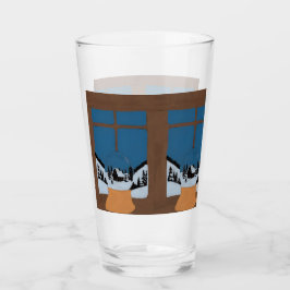 Copo De Pint Grand Verre à Boissons Hivernal - Boule de Neige