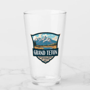Copo De Pint Grande Teton National Park Illustration Retro