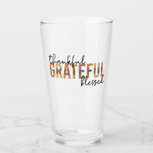 Copo De Pint Grata e Grata Abençoada Tipografia do Impressão Ch