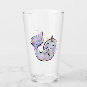 Copo De Pint Grelha de desenho de Kawaii, ilustrada por narwhal