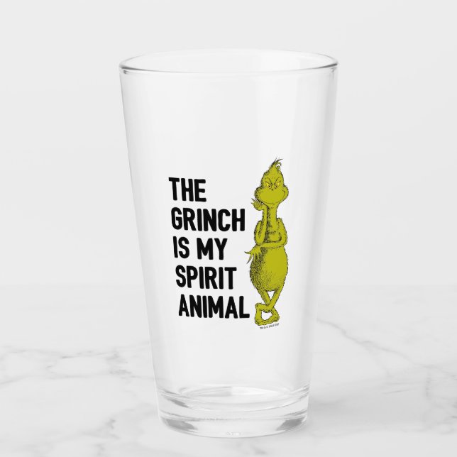 Copo De Pint Grinch é meu Animal Espiritual (Frente)