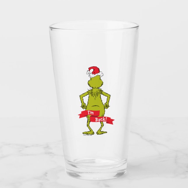 Copo De Pint Grinch | Estou de Volta Engraçado (Frente)