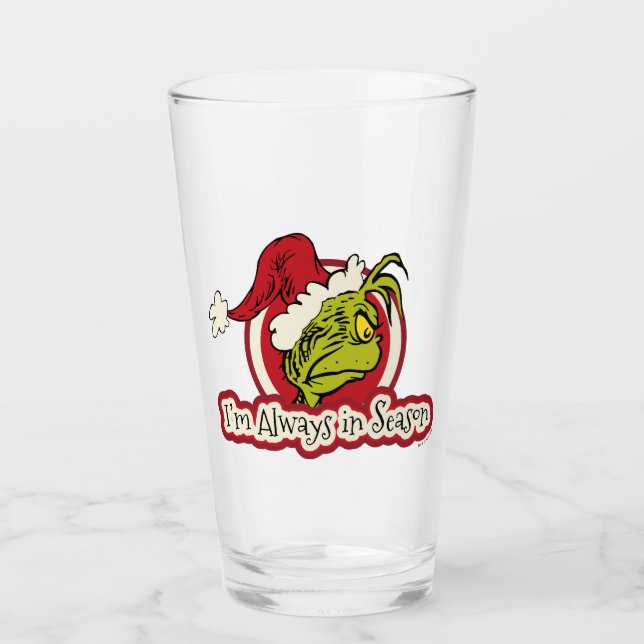 Copo De Pint Grinch | Eu Estou Sempre na Estação (Frente)