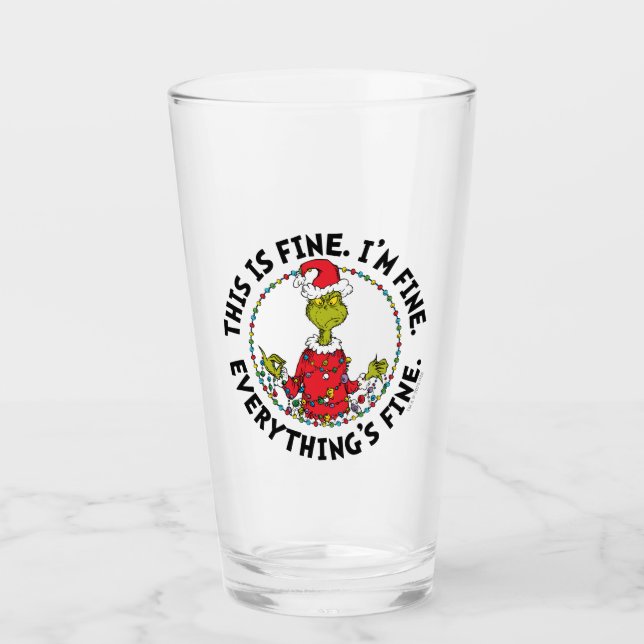 Copo De Pint Grinch | Everything's Fine (Frente)